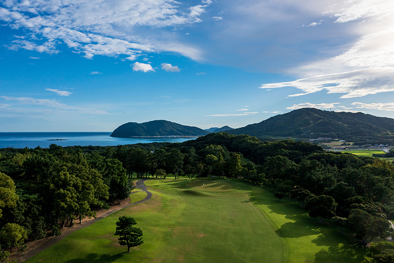 Aerial view of Ghost Creek golf course