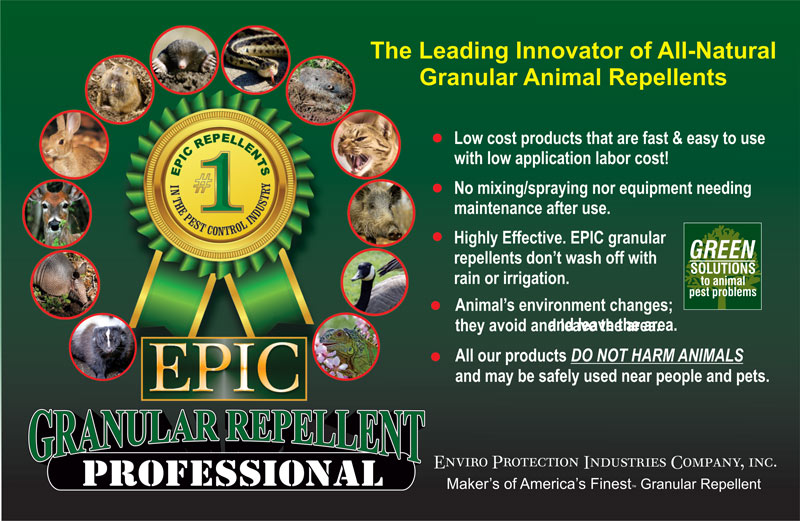 Granular repellents for golf course pest control EPIC granular repellents