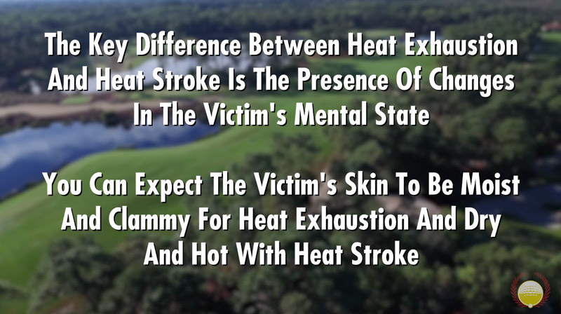 Heat illness in golf course maintenance Heat safety golf course