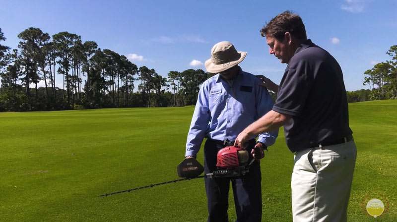 Golf course maintenance safety