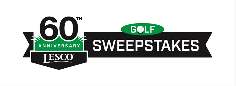 60th anniversary LESCO golf sweepstages logo