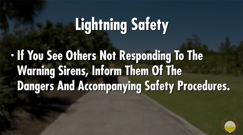 Lightining safety information