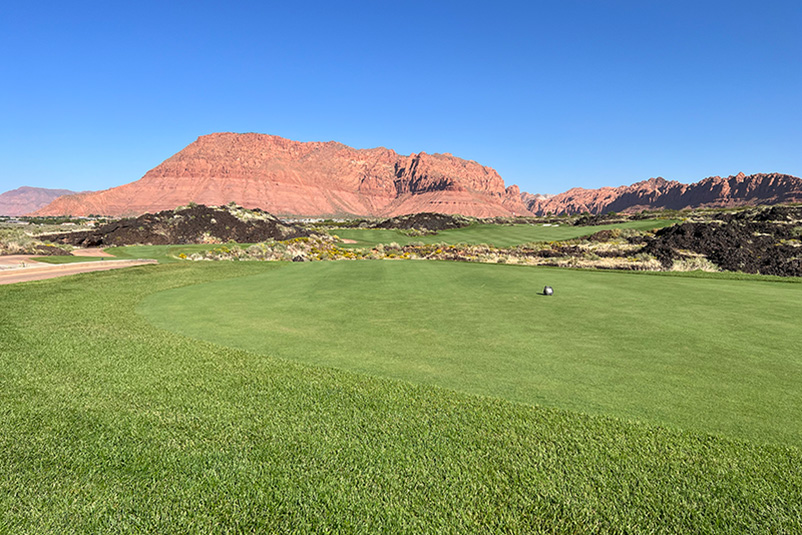 Aerial view of Ghost Creek golf course