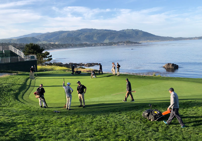 Pebble Beach crews