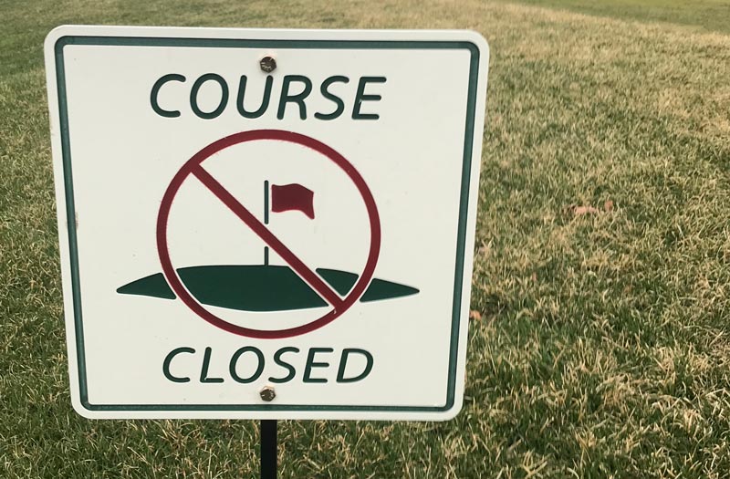 Coronavirus and golf: Course closed — or is it? Golf course closed coronavirus