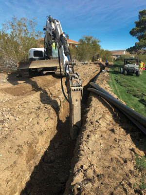 Golf course irrigation renovation