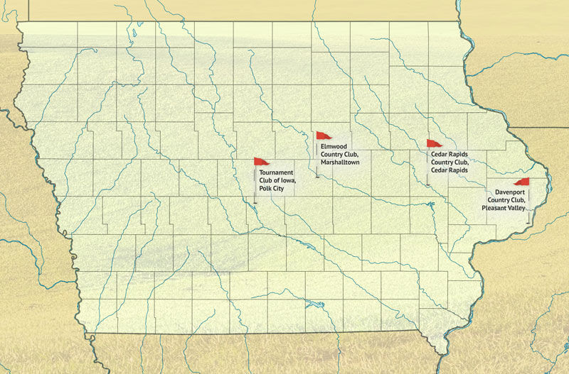 Iowa derecho golf courses