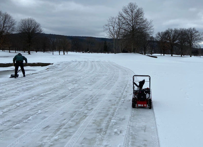 Iced in at En-Joie Golf Club En-Joie Golf Club ice
