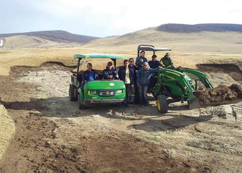 Keeping the green at Mongolia’s only golf course Golf construction Mongolia