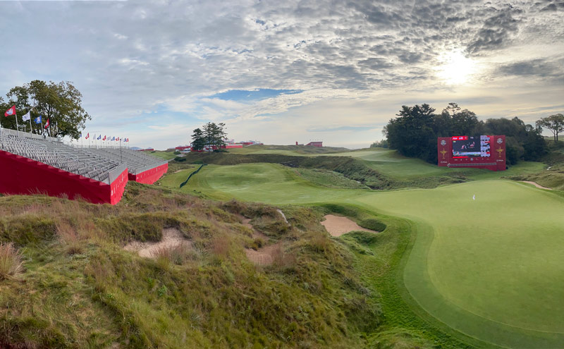 Behind the scenes at the 2021 Ryder Cup Ryder Cup 18th hole