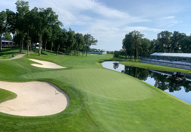 TPC Deere Run 18th hole