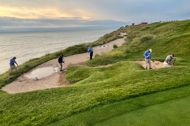 Behind the scenes at the 2021 Ryder Cup Whistling Straits Course bunkers