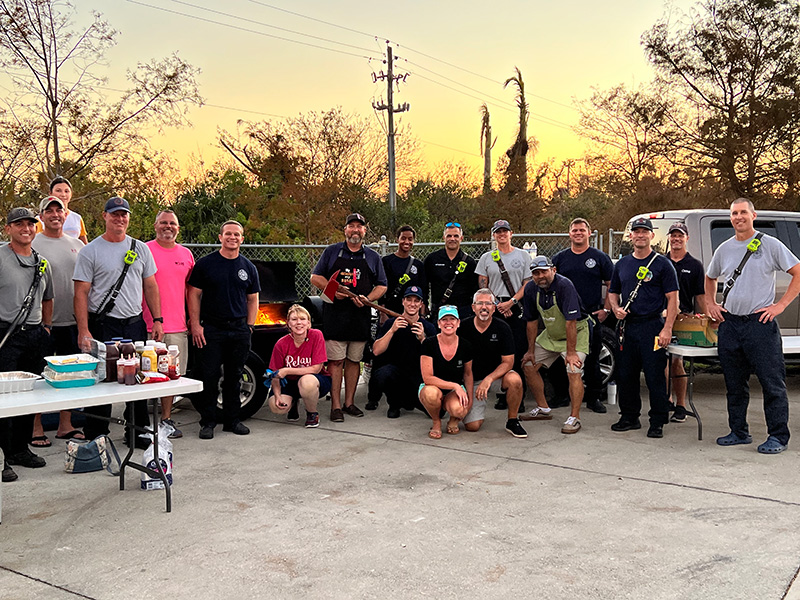 BBQ for heroes crew