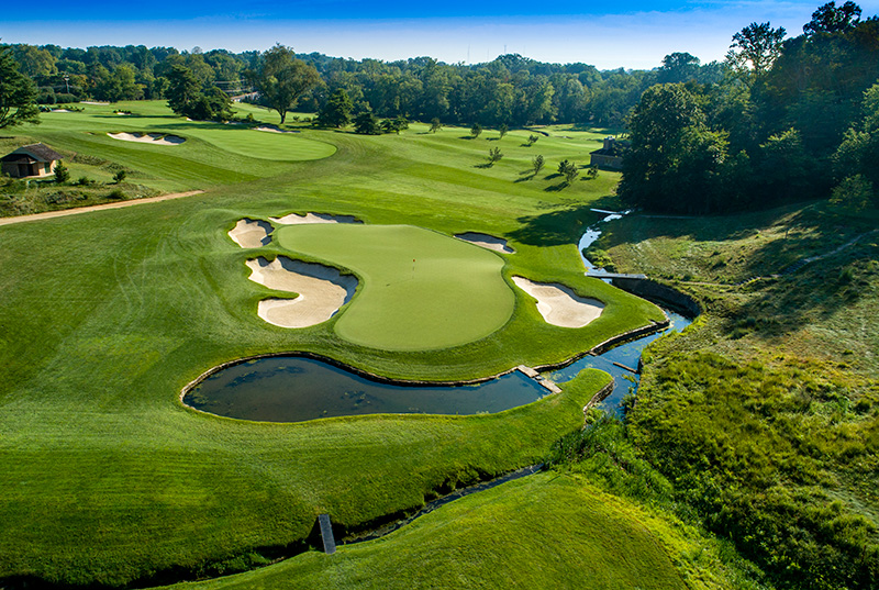 Ninth hole at Merion GC