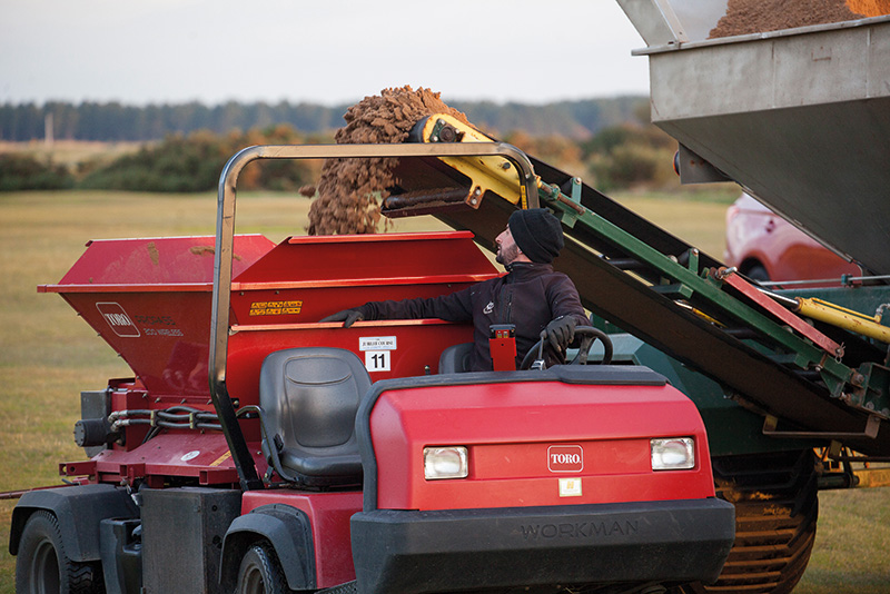Preparing the course at St. Andrews