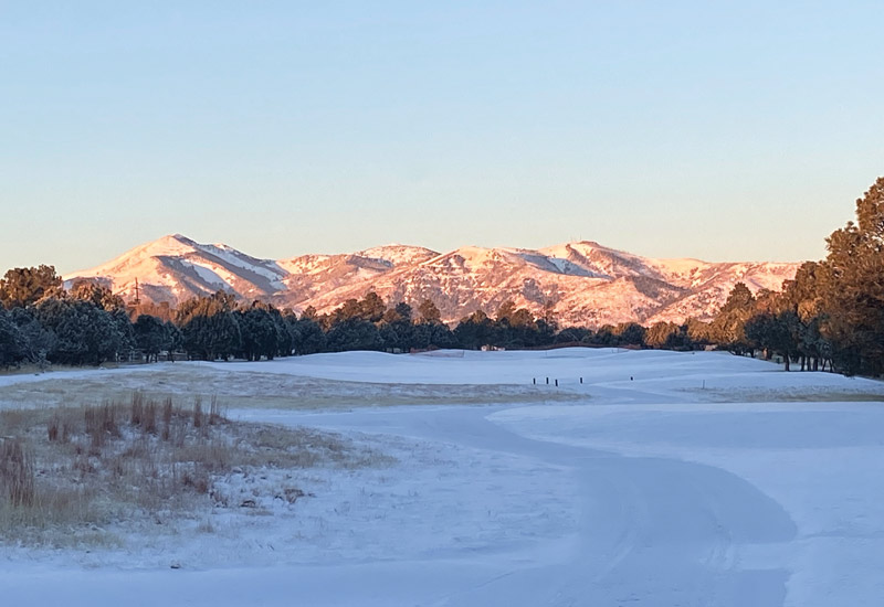 Winter golf New Mexico