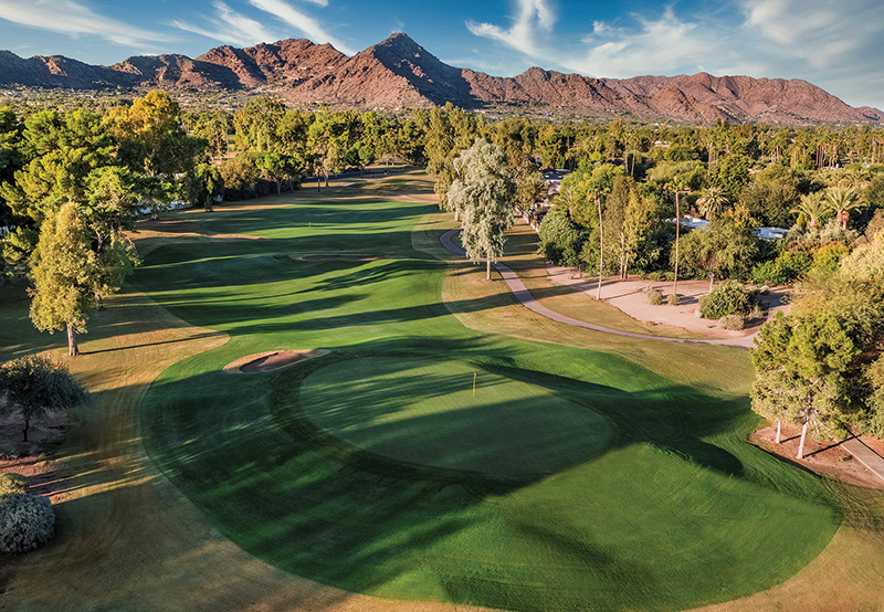 Aerial view of Ghost Creek golf course