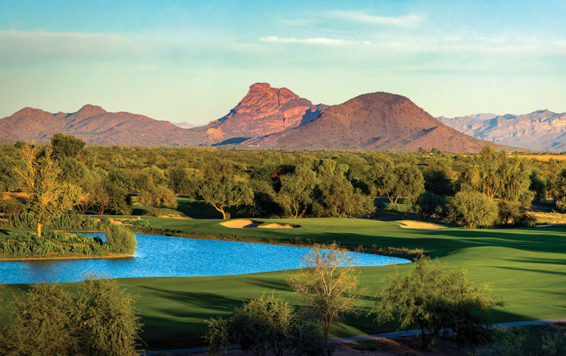 Aerial view of Ghost Creek golf course