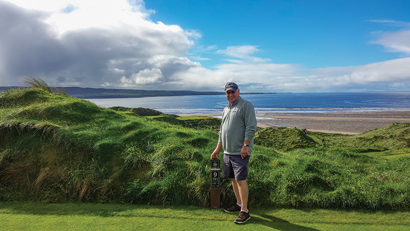 Bill Murray at Lahinch Golf Club in Clare, Ireland
