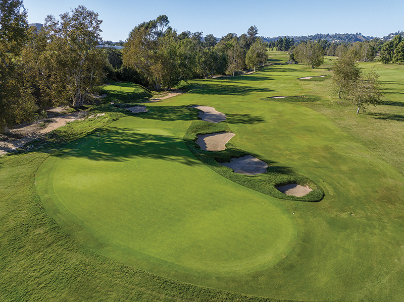 15th green at LACC's North Course