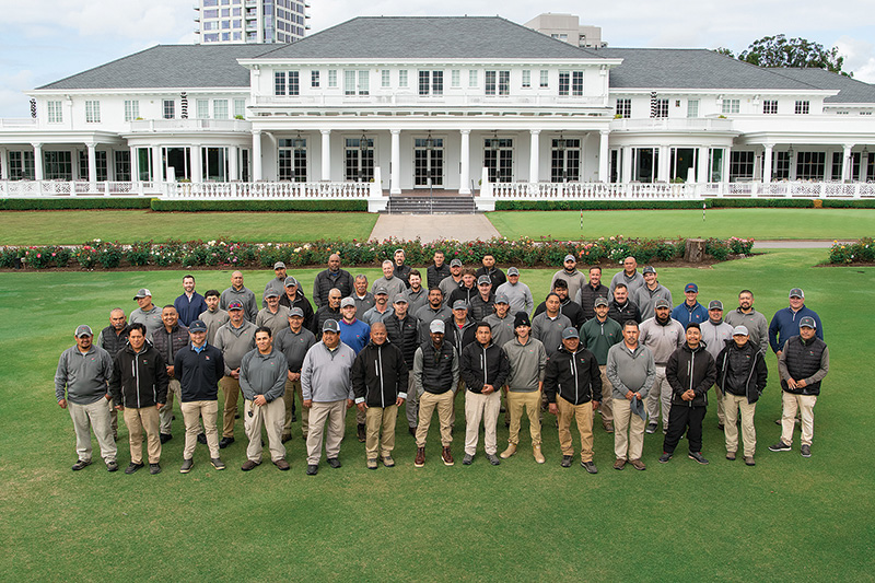 Los Angeles Country Club maintenance team