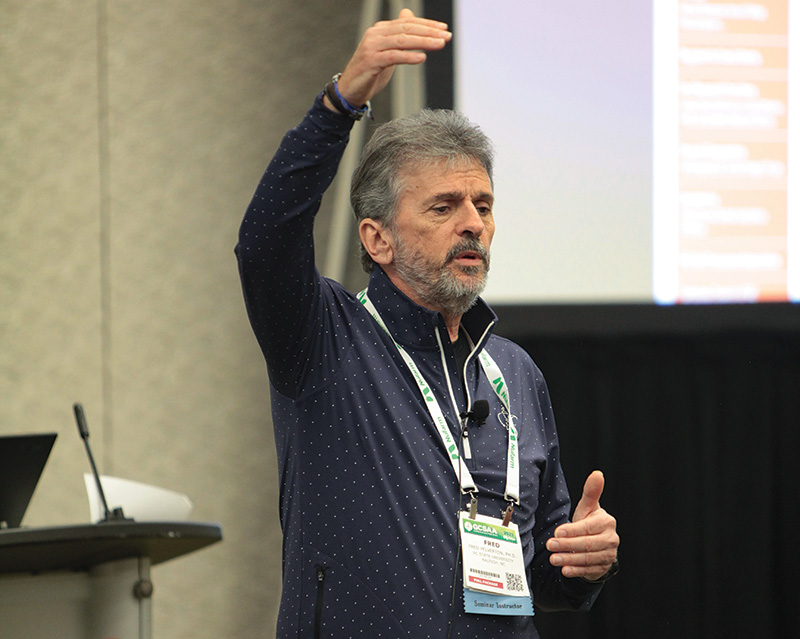 Fred Yelverton at the GCSAA conference and trade show