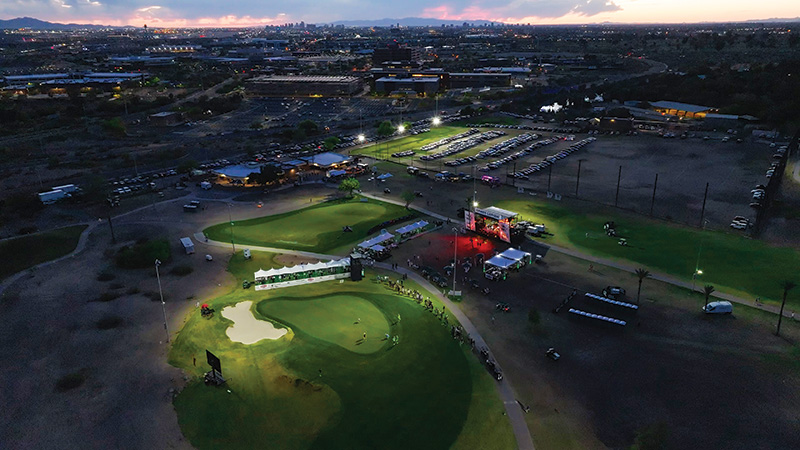 Aerial view of Ghost Creek golf course