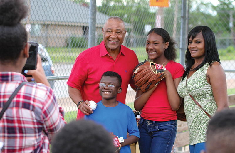 Ozzie Smith and family
