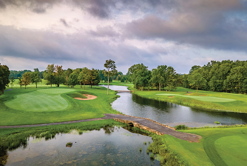 Aerial view of Ghost Creek golf course