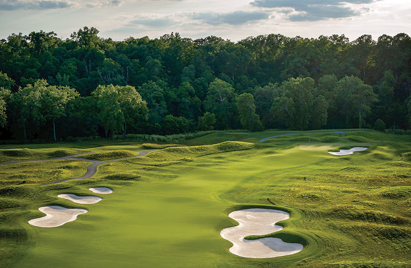 Aerial view of Ghost Creek golf course