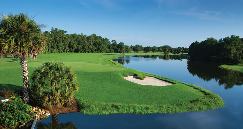 Aerial view of Ghost Creek golf course