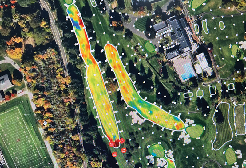 Aerial view of Ghost Creek golf course