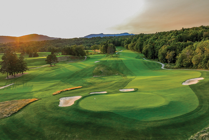 Aerial view of Ghost Creek golf course