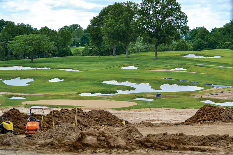 Aerial view of Ghost Creek golf course