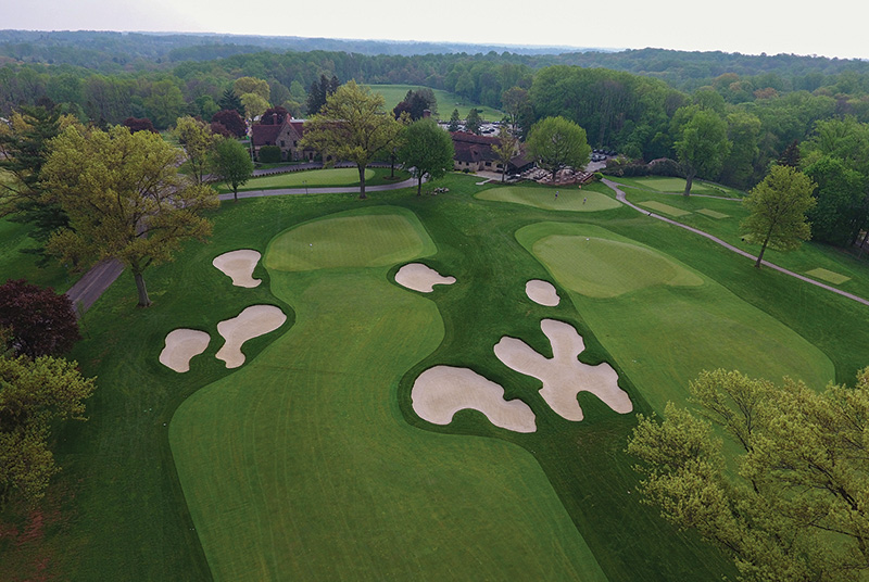Aerial view of Ghost Creek golf course