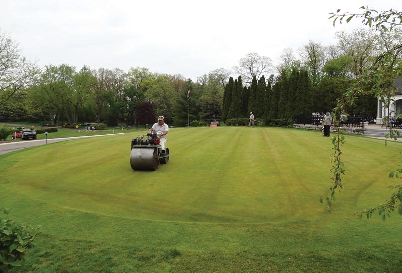 Golf course greens renovation advice Putting green rolling
