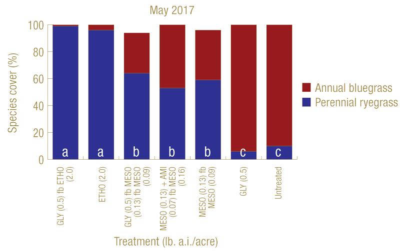 Annual bluegrass herbicide