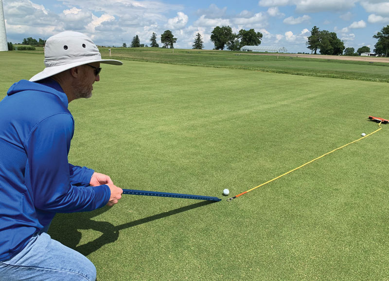 Do wetting agents influence putting green speed? Wetting agents green speed