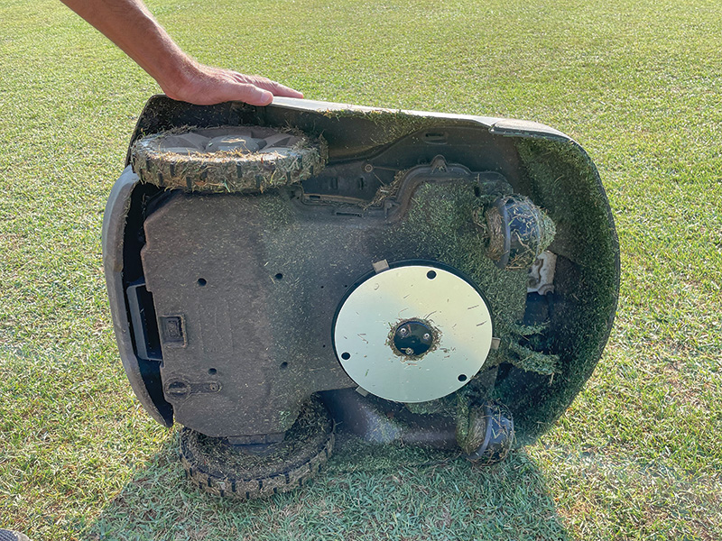 Autonomous mower disc