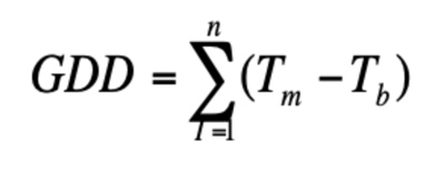 Growing degree day calculation