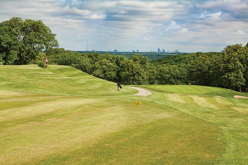 Aerial view of Ghost Creek golf course