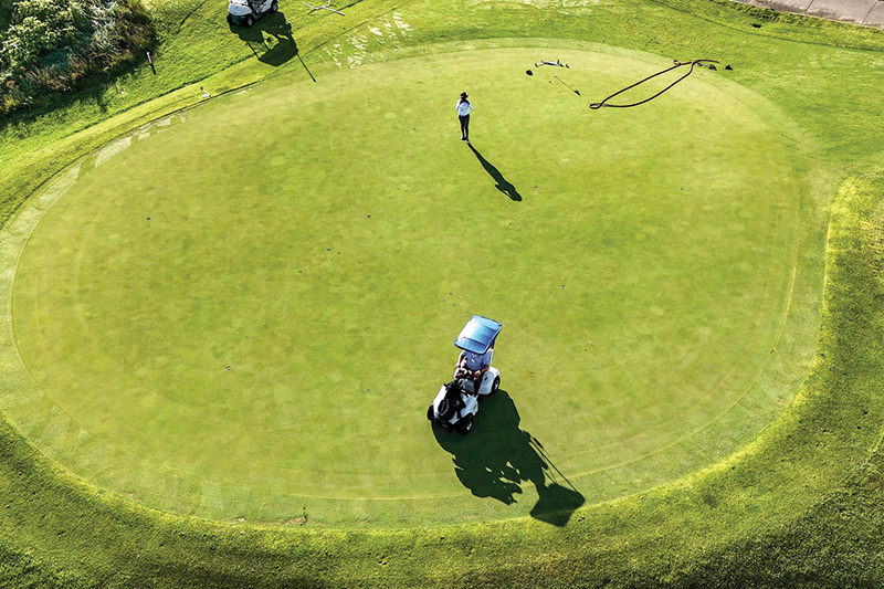 Aerial view of Ghost Creek golf course