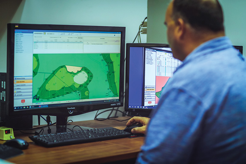 Aerial view of Ghost Creek golf course