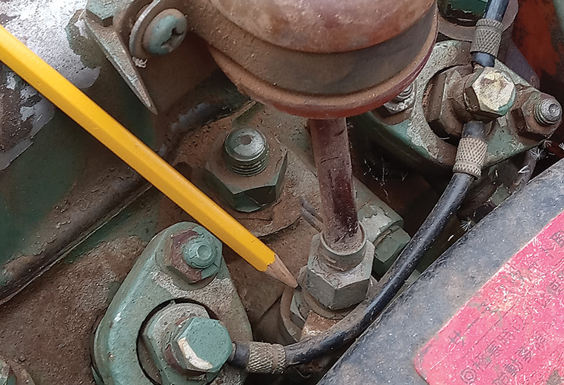 Thermostart located in a diesel engine