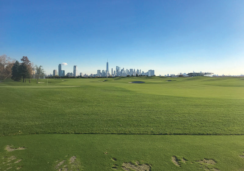 Turf transitions in the transition zone Liberty National Golf Club