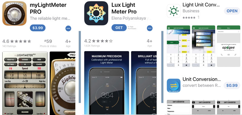 What the tech? Measuring light for healthier turf Light measuring apps