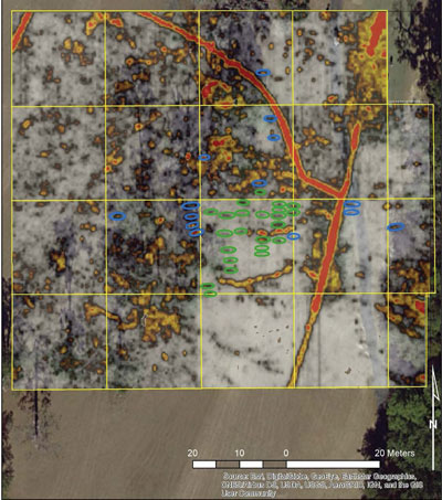 Ground radar golf course