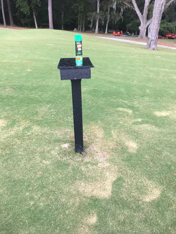 Photo Quiz: Brown circles, tee box damage Insect repellent turf damage