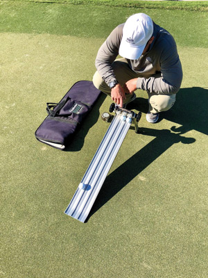What the Tech? Measuring green speed Pelzmeter green speed