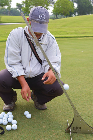 What the Tech? Measuring green speed Perfect Putter golf green